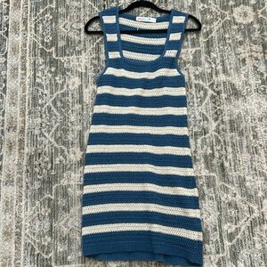 Striped Crochet Coverup